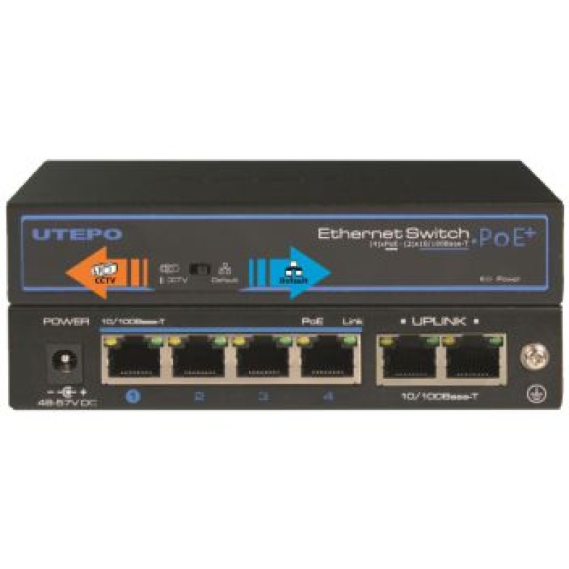 4-портовий POE комутатор UTP3-SW04-TP60