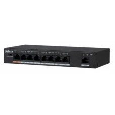Комутатор 8 портів некерований Dahua DH-PFS3009-8ET1GT-96 POE