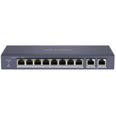 Комутатор 8 портів некерований Hikvision DS-3E0310P-E/M PoE