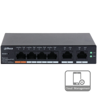 Комутатор 4 порти керований Dahua DH-CS4006-4ET-60 PoE