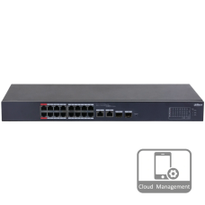Комутатор 16 портів керований Dahua DH-CS4218-16ET-135 PoE