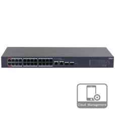 Комутатор 24 порти керований Dahua DH-CS4226-24ET-240 PoE