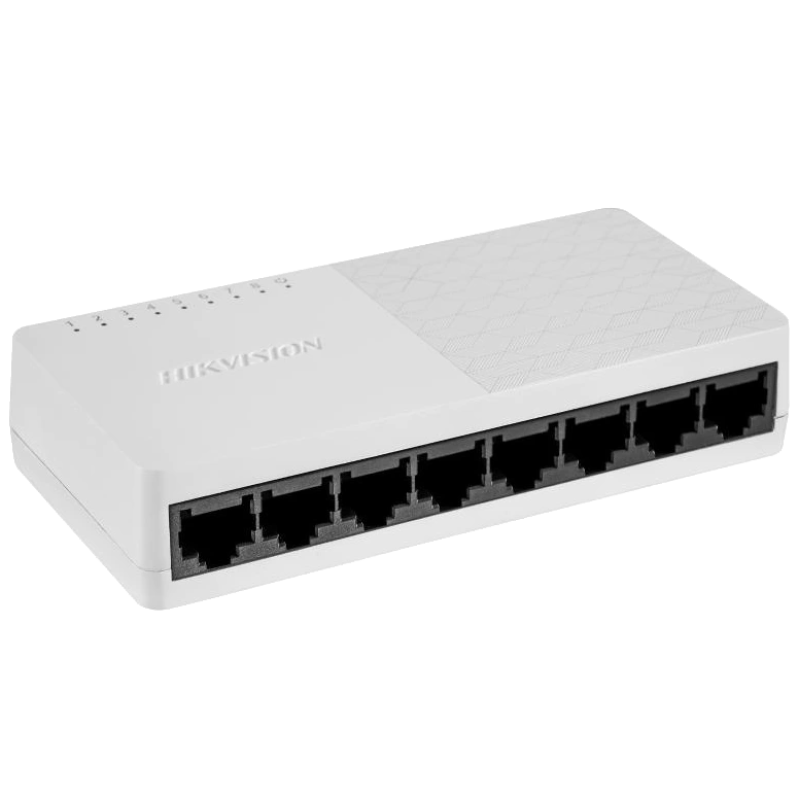 Комутатор 8 портів некерований Hikvision DS-3E0108D-O